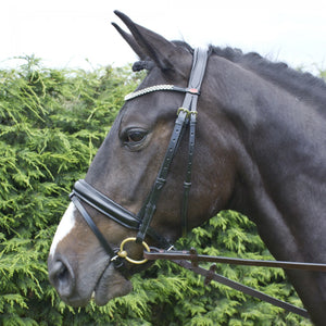 JOHN WHITAKER BARTON BLING FLASH BRIDLE (INC RUBBER REINS)