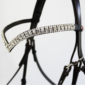 JOHN WHIATEKR LYNTON SNAFFLE BRIDLE WITH 2 BROWBANDS