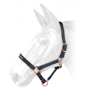 JOHN WHITAKER BRADSHAW HEADCOLLAR WITH ROSE GOLD COLOUR FITTINGS