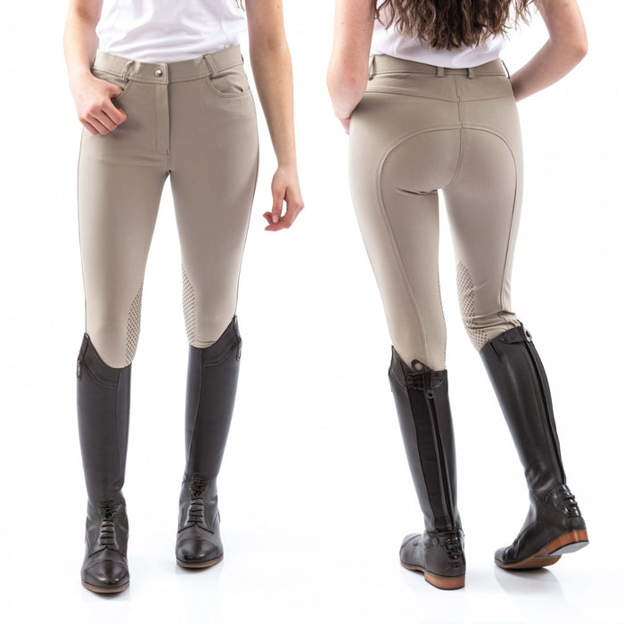 Clayton Ladies Breeches With Silicone Grip Knee Patches