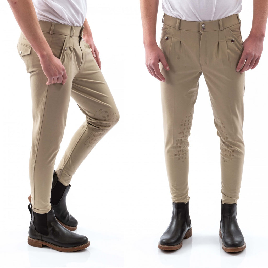 Clayton Men's Breeches With Grip Knee Patches